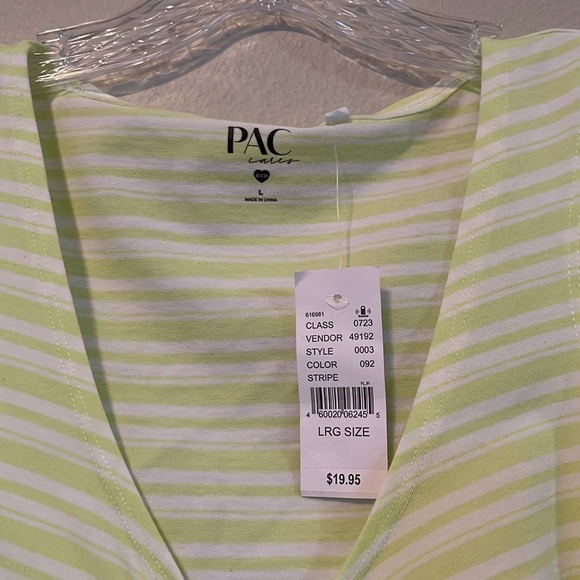 PACSUN YELLOW AND WHITE STRIPED SHIRT NWT - Picture 3 of 6